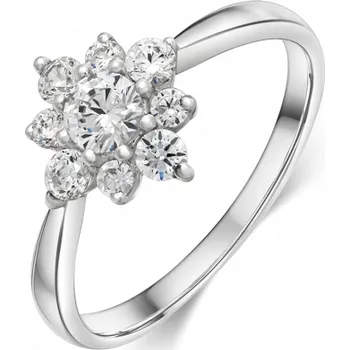 Prsten SOFIA stříbrný prsten květ se zirkony DOZBVA-RZA-ZW-62