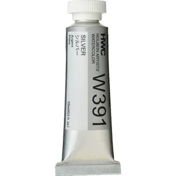Vodová barva Akvarelová barva Holbein 15ml - stříbrná