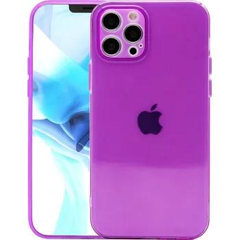 Pouzdro na mobilní telefon Neonový silikonový obal s ochranou fotoaparátu iPhone 7/8/SE2/SE3 Barva: Fialová