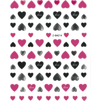 Nailee Samolepky srdíčka barevná Z-D4214 Violet