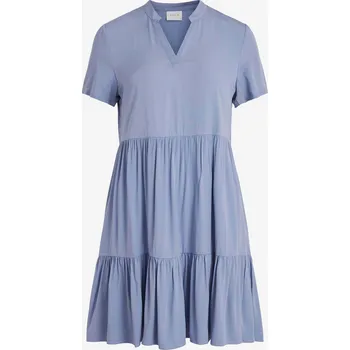 Dámské šaty Světle modré volné šaty VILA Morose - Dámské Vila modrá | šedá 1861294