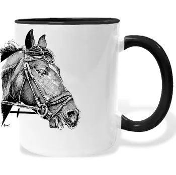 Hrnek - Kůň Barva: Černá