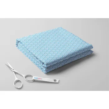 Dámské plavky Lycra exclusive, Japonské vlnky Barva: Tyrkysová