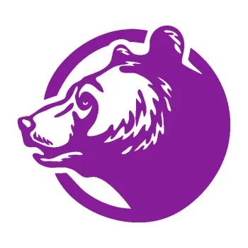 Samolepící dekorace Medvěd 012 levá hlava (14 - fialová) SAMOLEPKA NA AUTO, NÁLEPKA, FÓLIE, POLEP, TUNING, VLASTNÍ TEXT, TISK, AUTOSAMOLEPKY.cz, POLEPY, OBRÁZEK, LOGO, 3D STICKERS