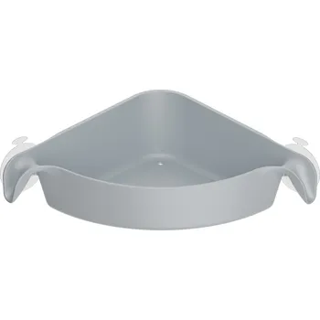 Sprchový držák Rohový držák s přísavkou Koziol Boks šedá