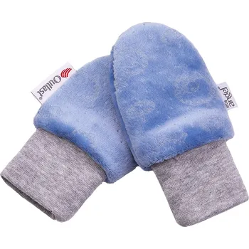 Módní doplněk Little Angel-Rukavice NICKI bez palce Outlast® - sv.modrá-ovečky Velikost ostatní: 1