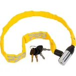 Zámek na jízdní kolo P2R AVENIR 4*1100 mm, řetězový, yellow