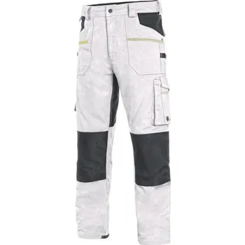 montérky Kalhoty CXS STRETCH, pánské, bílo - šedé Velikost: 54