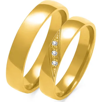 Prsten SOFIA zlatý dámský snubní prsten ZSA-146WYG-CZ