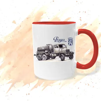 Hrnek - Praga V3S - Fekální vůz Barva: Červená