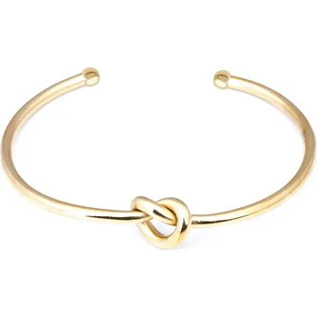 Náramek biju Náramek z chirurgické oceli, pozlacený 14k zlatem