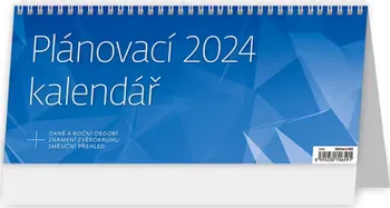 Kalendář Helma365 Stolní plánovací kalendář modrý 2024