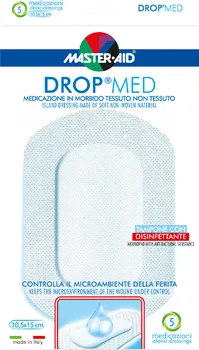 Náplast Drop Med Rychloobvaz sterilní antiseptický 10,5 x 15 cm 5 ks