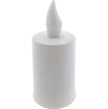 Svíčka LED hřbitovní svíčka bílá mléčná LUX BC 193