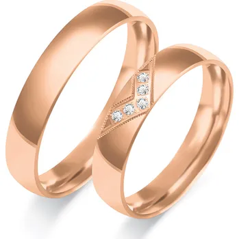 Prsten SOFIA zlatý dámský snubní prsten ZSC-125WRG