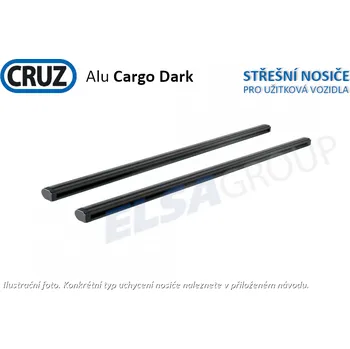 Příslušenství ke střešnímu nosiči Sada příčníků CRUZ ALU-Cargo Dark X128 (2ks)