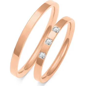 Prsten SOFIA zlatý dámský snubní prsten ZSO-61WRG