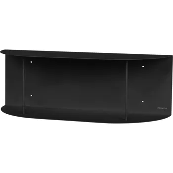 police noo.ma Černá kovová nástěnná police Lina 60 x 20 cm