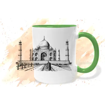 Hrnek - Tádž Mahal Barva: Zelená