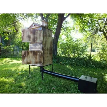 Udírna Zahradní dřevěná udírna XXL - opálená - značka: OHENVZAHRADE.CZ