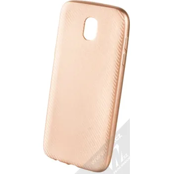 Pouzdro na mobilní telefon 1Mcz Carbon Elegance TPU ochranný kryt pro Samsung Galaxy J5 (2017) růžově zlatá (rose gold)