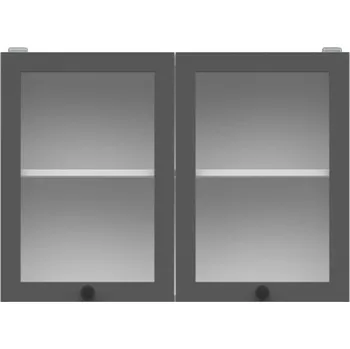 Kuchyňská skříňka Junona Line Ramka skříňka G2W/80/57, bílá/grafit