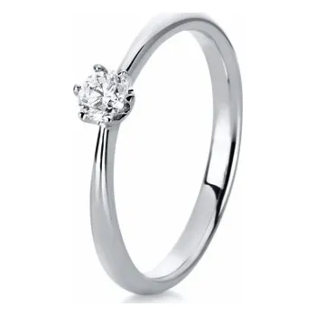 Prsten SOFIA DIAMONDS zlatý zásnubní prsten s diamantem 0,20 ct DIA1C480W4-49