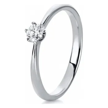 Prsten SOFIA DIAMONDS zlatý zásnubní prsten s diamantem 0,20 ct DIA1C480W8-58