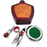 Exkluzivní 4-dílná sada na víno v dřevěné krabičce