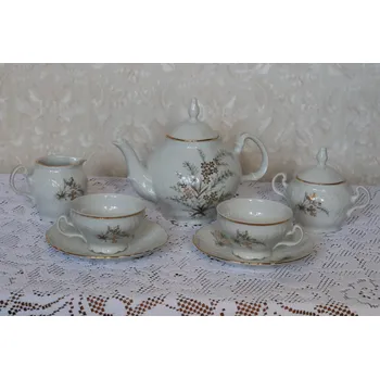 Čajovna Bernadotte, Čajová souprava 15-dílná, vzor Tráva, Thun