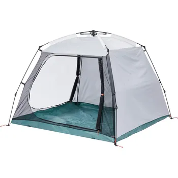 Stan QUECHUA Kempingový přístřešek Base Easy UltraFresh pro 4 osoby BÉŽOVÁ|ORANŽOVÁ|ZELENÁ|ČERVENÁ