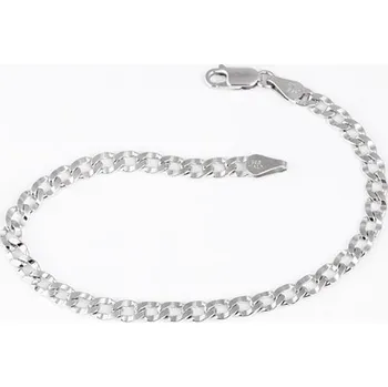 Náramek Pánský stříbrný náramek pancr 21 cm 57723F