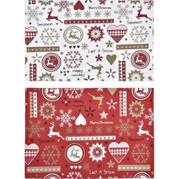 prostírání Prostírání "RED&WHITE" 45x30cm/bavlna