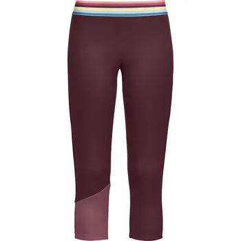 Pánské termo spodky Spodní kalhoty Ortovox W's Fleece Light Short Pants Barva: Vínová, Velikost: XS