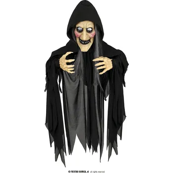 Karnevalový doplněk Guirca Fiestas Španělsko Čerodějnice s hákem 120 cm.