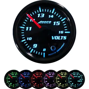 Budík Budík ADDCO, dobíjení (voltmetr), 7 farieb