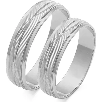 Prsten SOFIA zlatý dámský snubní prsten ZSO-116WWG