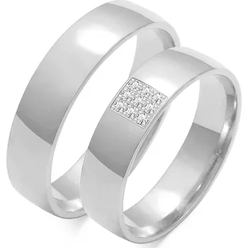 Prsten SOFIA zlatý dámský snubní prsten ZSO-129WWG-DIA