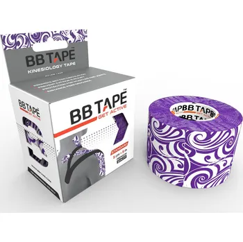 Tejpovací páska Kineziologický tejp BB Tape s designem tetování - 5mx5cm Barva: fialová