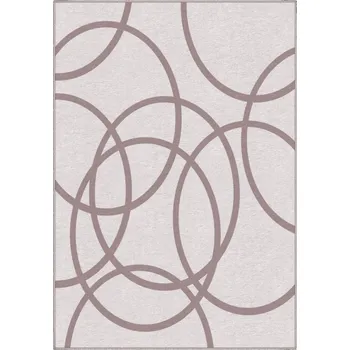 Koberec Designový kusový koberec Hoops od Jindřicha Lípy, 140x200, bílá, chodba / předsíň, GDmats - 1 rok na vrácení + DOPRAVA ZDARMA k Vám i zpět