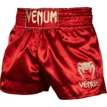 Oblečení pro bojové sporty Šortky Venum Classic Muay Thai - Maroon/Gold Velikost: M