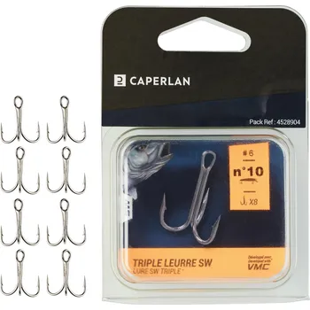 Rybářský háček CAPERLAN Trojháček na mořský rybolov PN SW 10