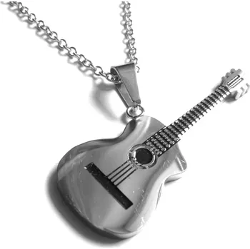 Náhrdelník Steel Jewelry Náhrdelník kytara z chirurgické oceli NH171019 dárkové balení zdarma