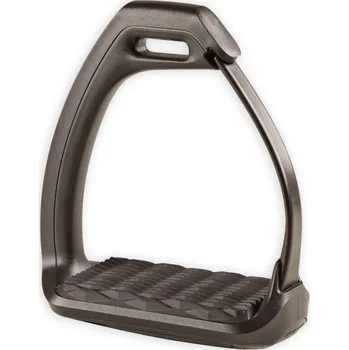 Vybavení pro koně FOUGANZA Bezpečnostní třmeny 500 12cm ČERNÁ