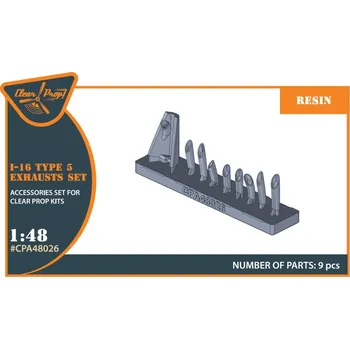 Plastikový model 1/48 I-16 type 5 resin exhausts (CL.PROP)