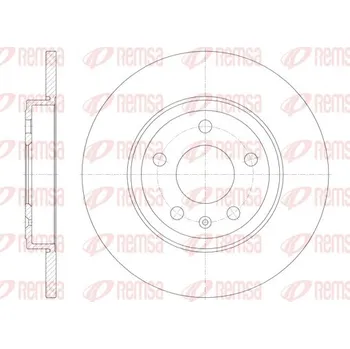 Brzdový kotouč Brzdový kotouč REMSA 61011.00