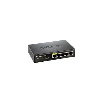 Switch D-Link DES-1005P B1 5-Port 10/100 PoE Desktop Switch, 4x PoE+, 60W pro PoE
