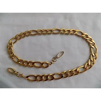 Opasek Pásek řetízkový na kalhoty zlatý