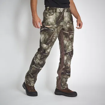 SOLOGNAC Kalhoty nepromokavé lehké 500 Treemetic M KAŠTANOVÁ|ZELENÁ