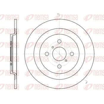 Brzdový kotouč Brzdový kotouč REMSA 61173.00